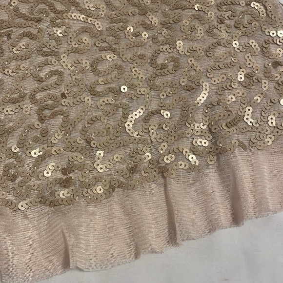 Elegant Gold Sequins Mesh Tank top - Picture 13 of 16